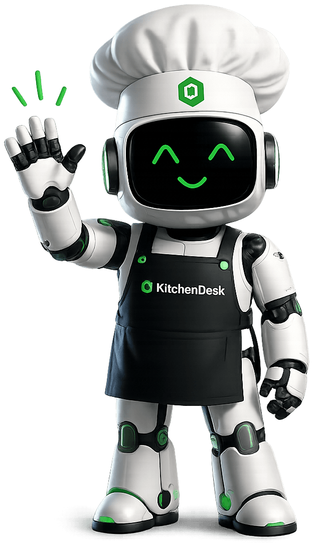 OVA, робот-шеф KitchenDesk, приветствует вас